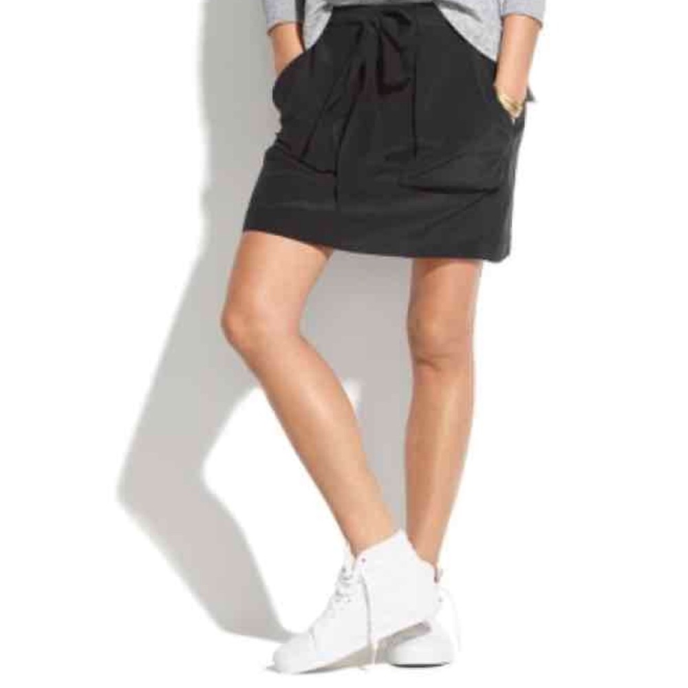 Maxwell silk Drapey Skirt